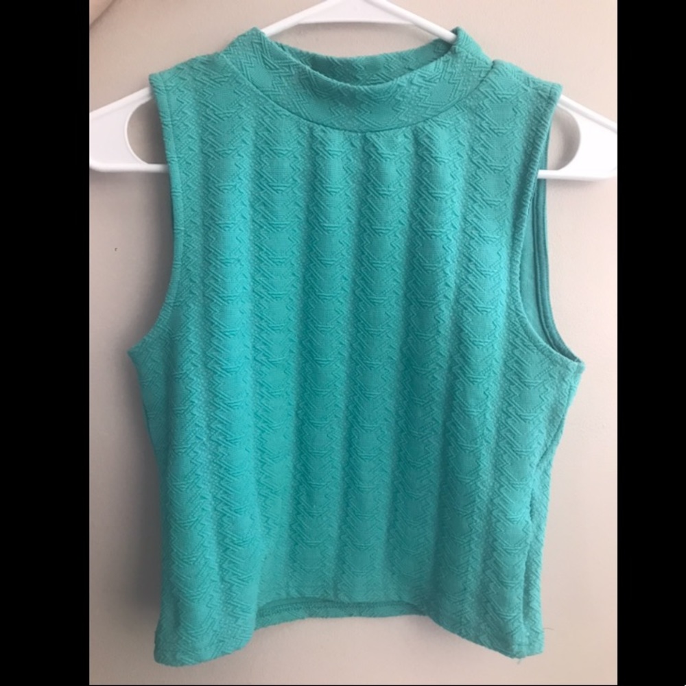 H&M mock neck sleeveless top